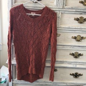 Knit scoop neck sweater